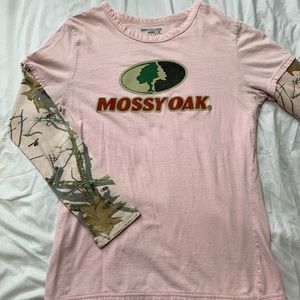 mossy oak pink and camo long sleeve